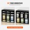 Wood Literature Organizer File Sorter with Removable Shelves Mailbox Slots for Office